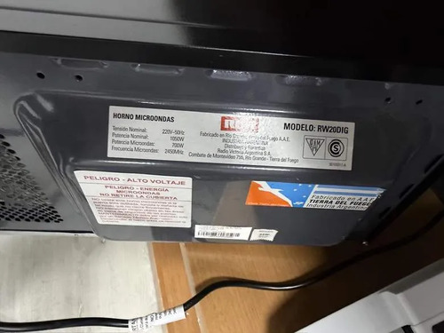 Microondas Rca Rw20dig 20 Litros Digital Negro