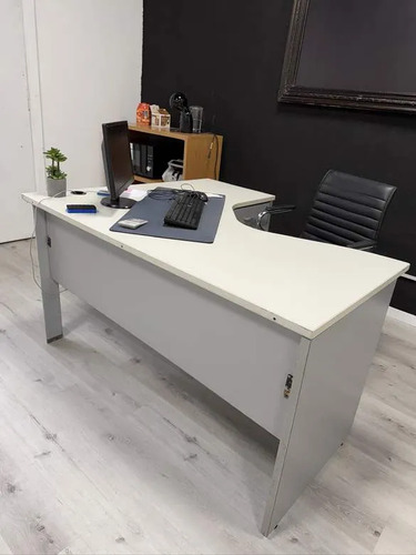 Escritorio De Oficina Blanco En L 1.50x1.50 Melamina