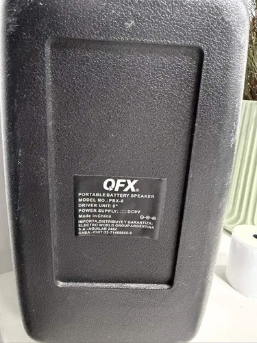 Parlante Portatil Qfx Bluetooth Recargable Con Led