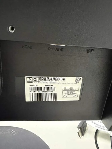 Monitor Led Philips 221v8 21,5'' Hdmi Vga