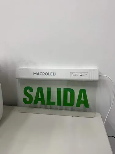Cartel Luz De Emergencia Led Salida Macroled
