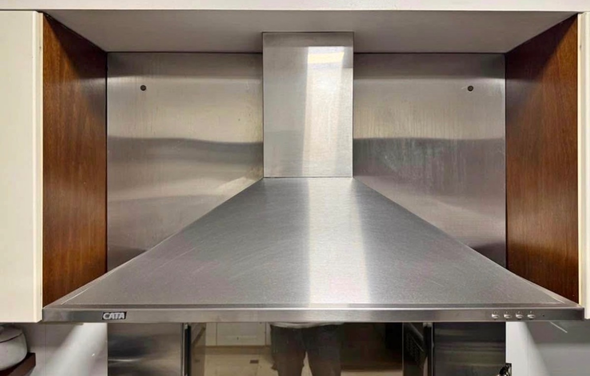 Campana Cata 90 cm acero