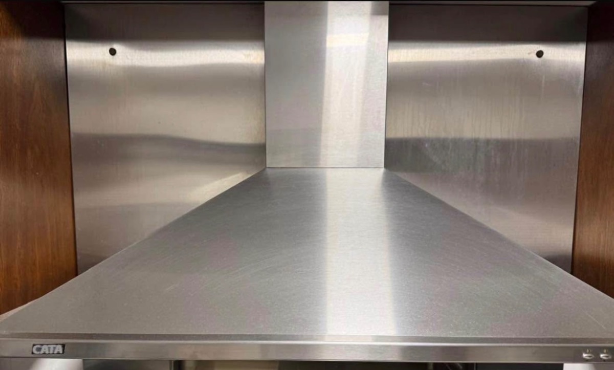 Campana Cata 90 cm acero