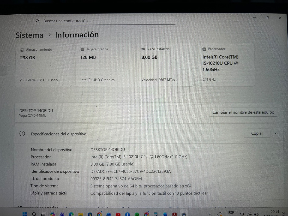 Notbook Lenovo Yoga 