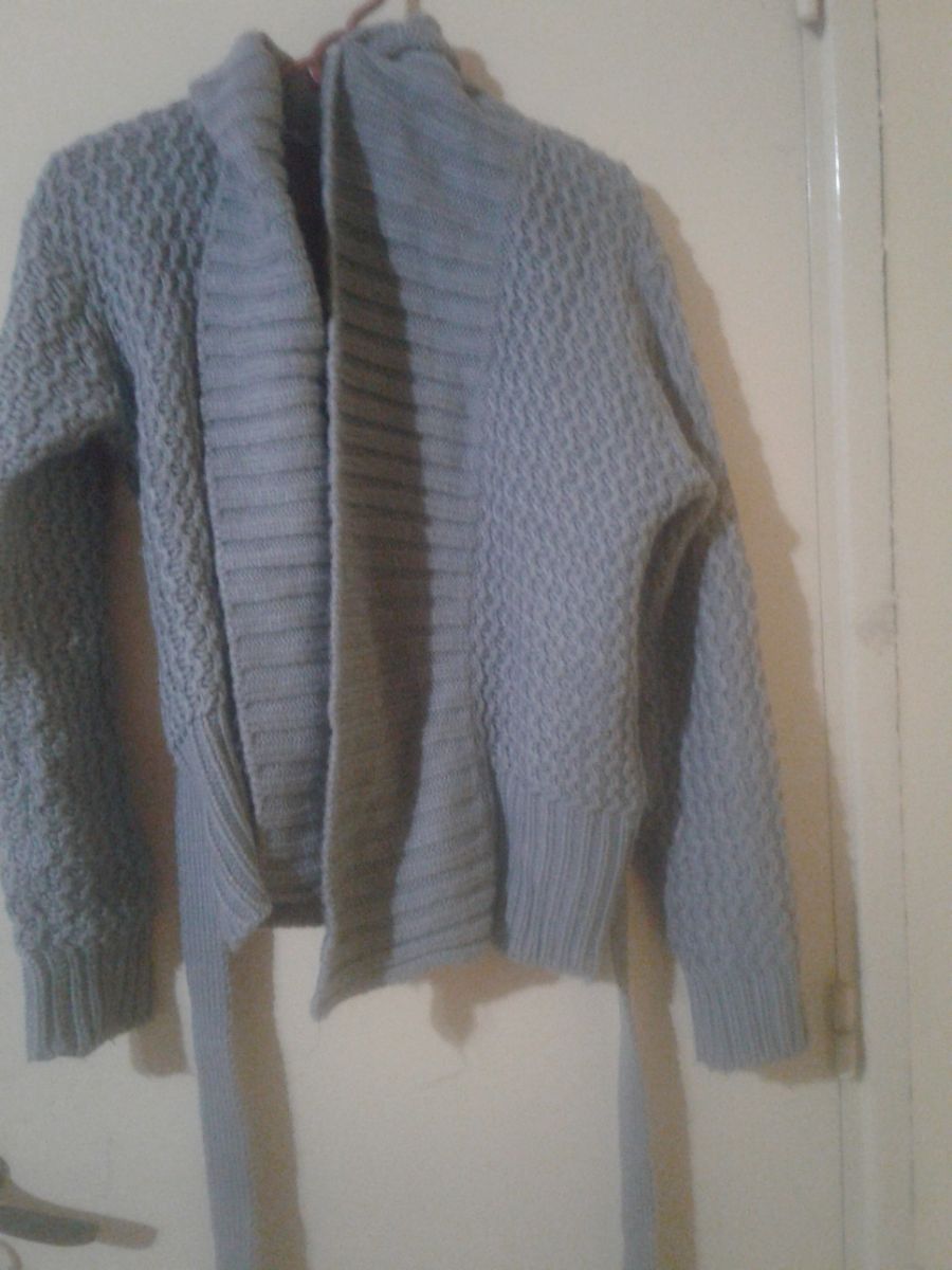 Saco gris de lana corto