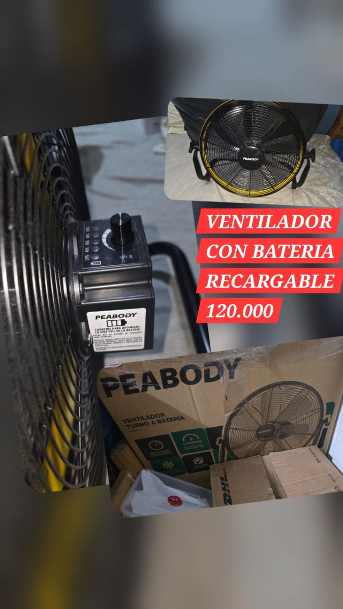 Ventilador recargable 