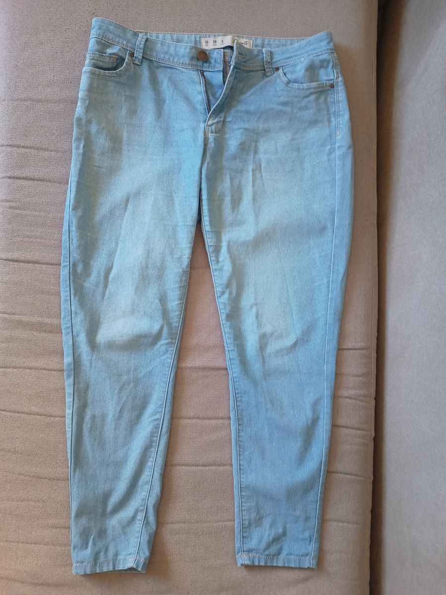 Jean de mujer celeste - pantalón celeste - jean azul claro 