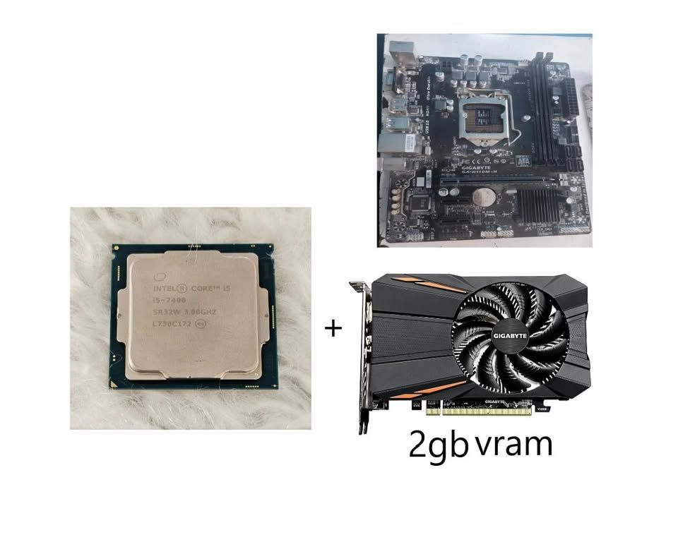  Combo i5 7400 + RX 550 + Mother – PC gamer