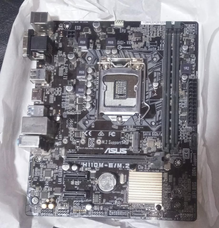 Combo i3 7100 + Mother + RAM – PC económica
