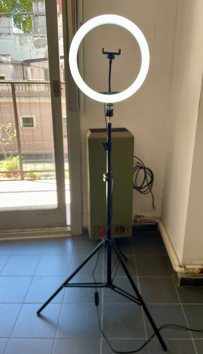 Aro de luz LED 30cm con trípode, para TikTok, iluminación para maquillaje,Ring light para streaming 