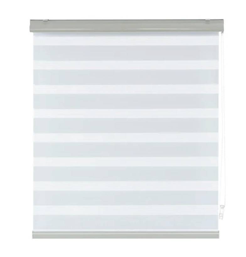 Cortina blackout blanco - Cebra translucida (x2 hojas)