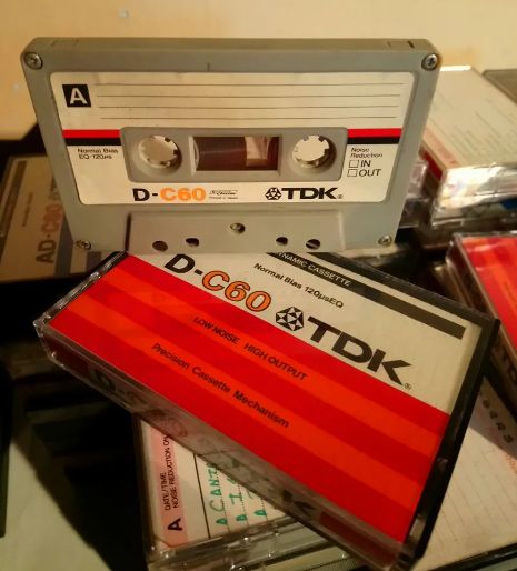 Cassettes regrabables usados en excelente estado. Marcas TDK, Grundig, Sony, etc
