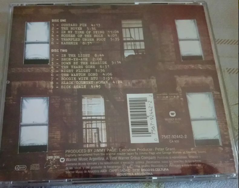 2 CDs Led Zeppelin Physical Graffiti DOBLE Y IV