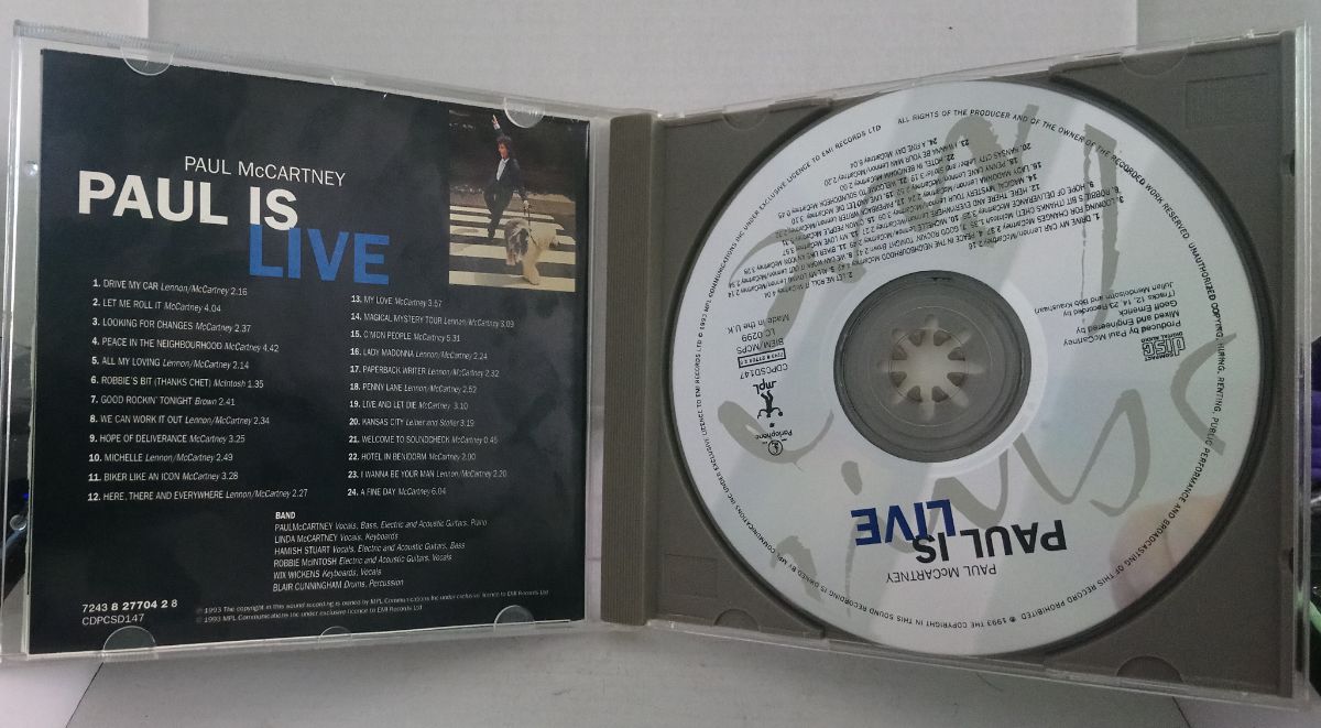 Paul McCartney Cd Paul Is Live