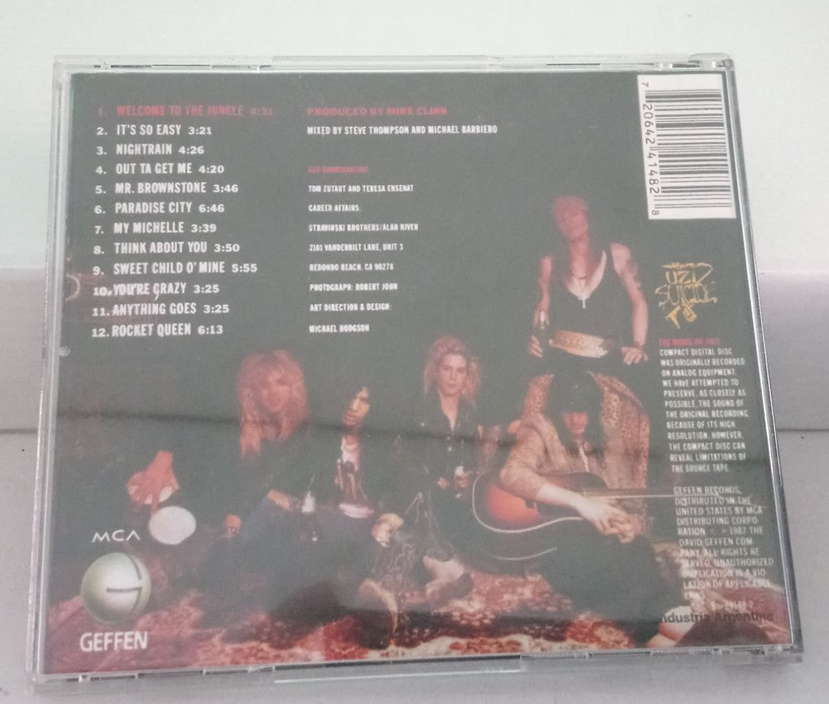 Cd Guns N Roses -appetite The Destruction- 1987