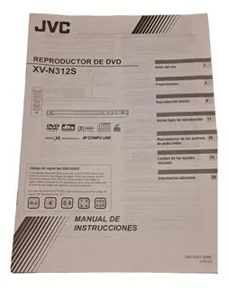 Reproductor de DVD marca JVC modelo XV-N312S