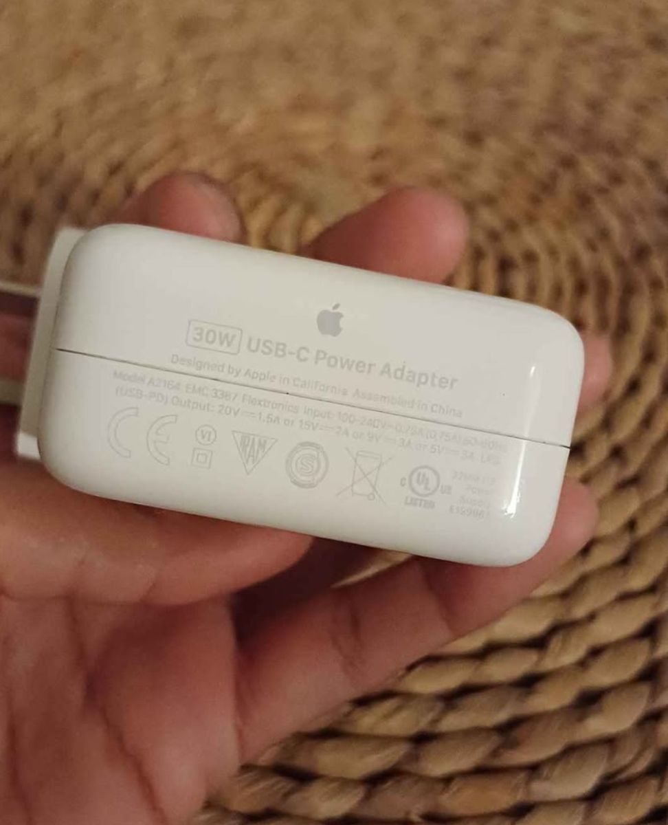 Cargador apple usb c 30w nuevo sin uso