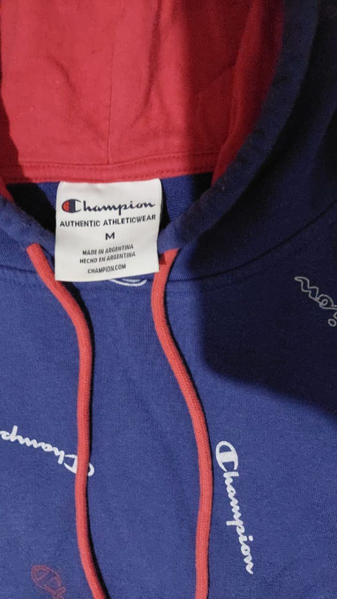 Buzo azul Champion