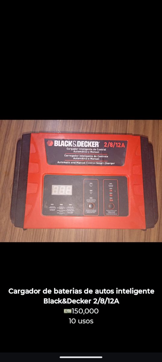 (VENDIDO) Cargador de Batería Inteligente Black & Decker BC12 (2/8/12A)