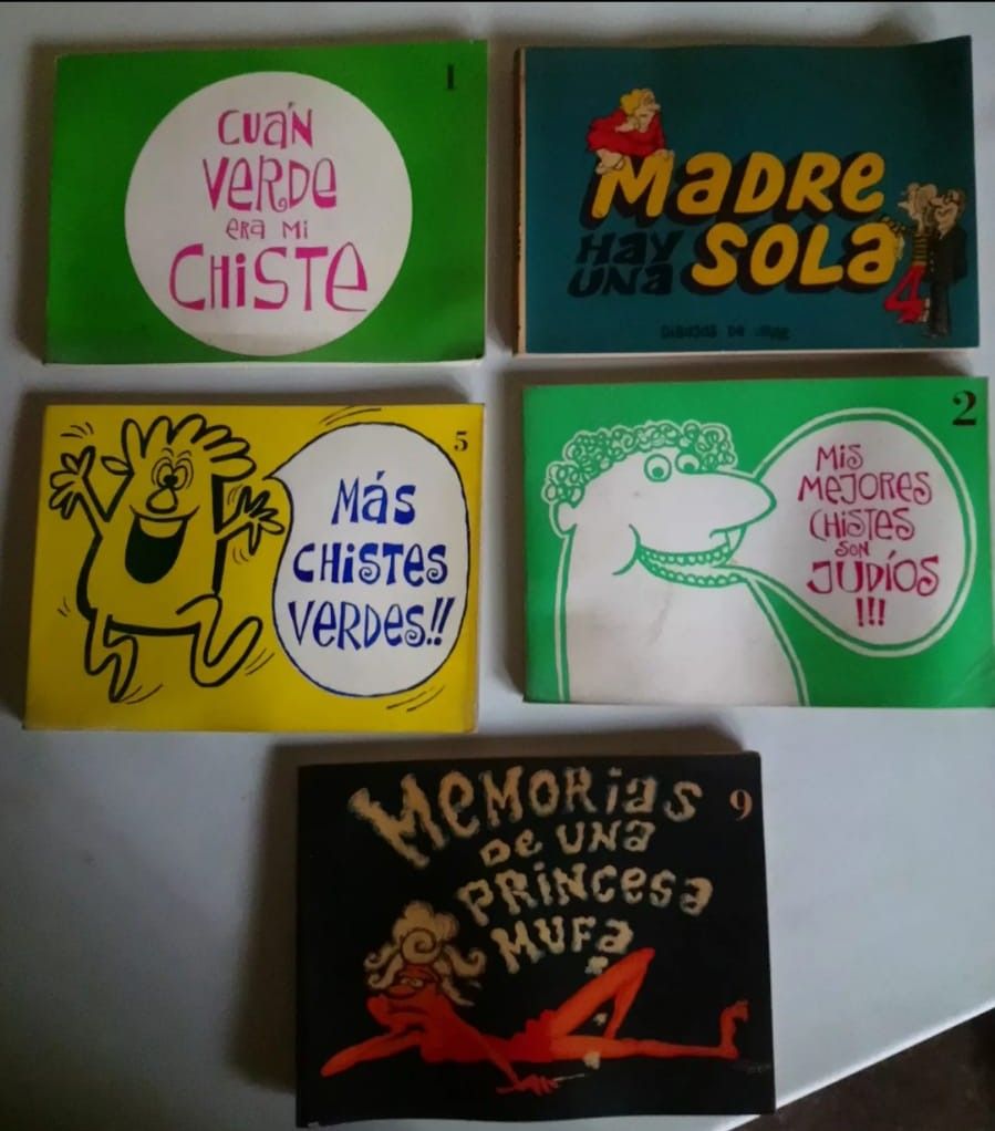 5 Libros De Chistes Notabil Ind. Argentina. 1975 Vintage