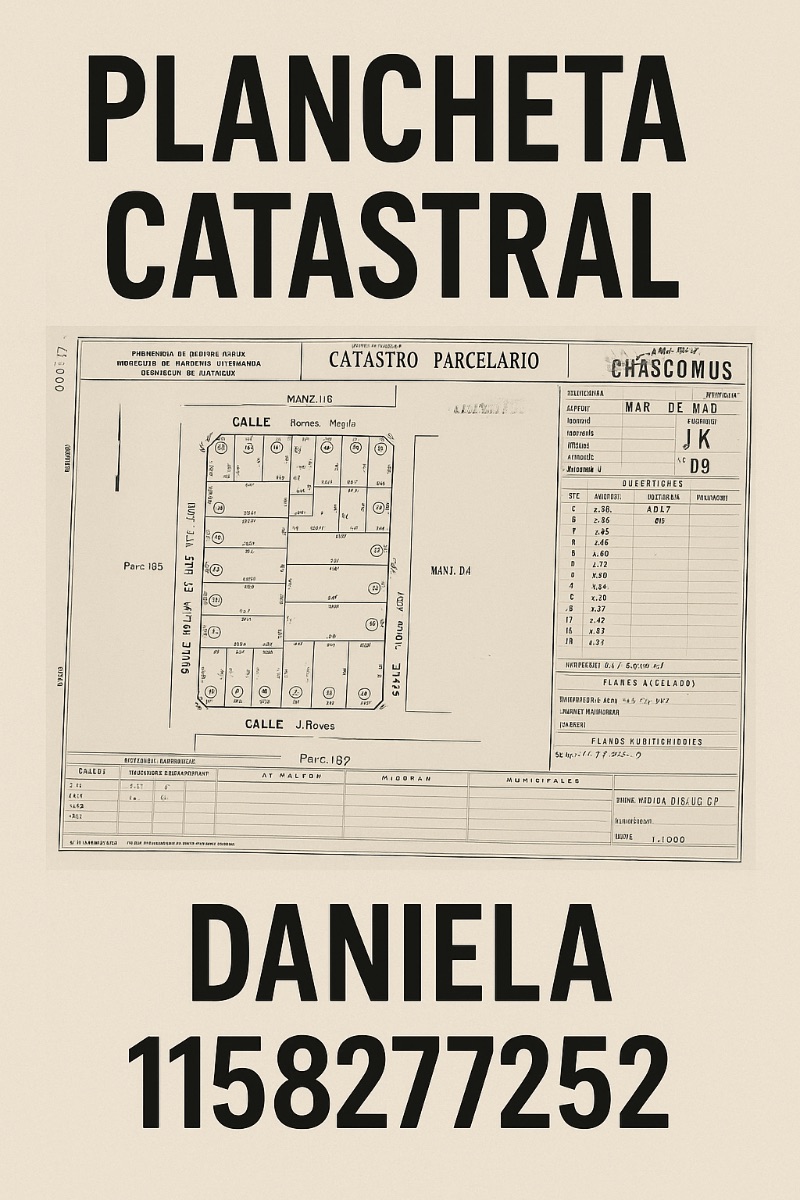 Plancheta catastral