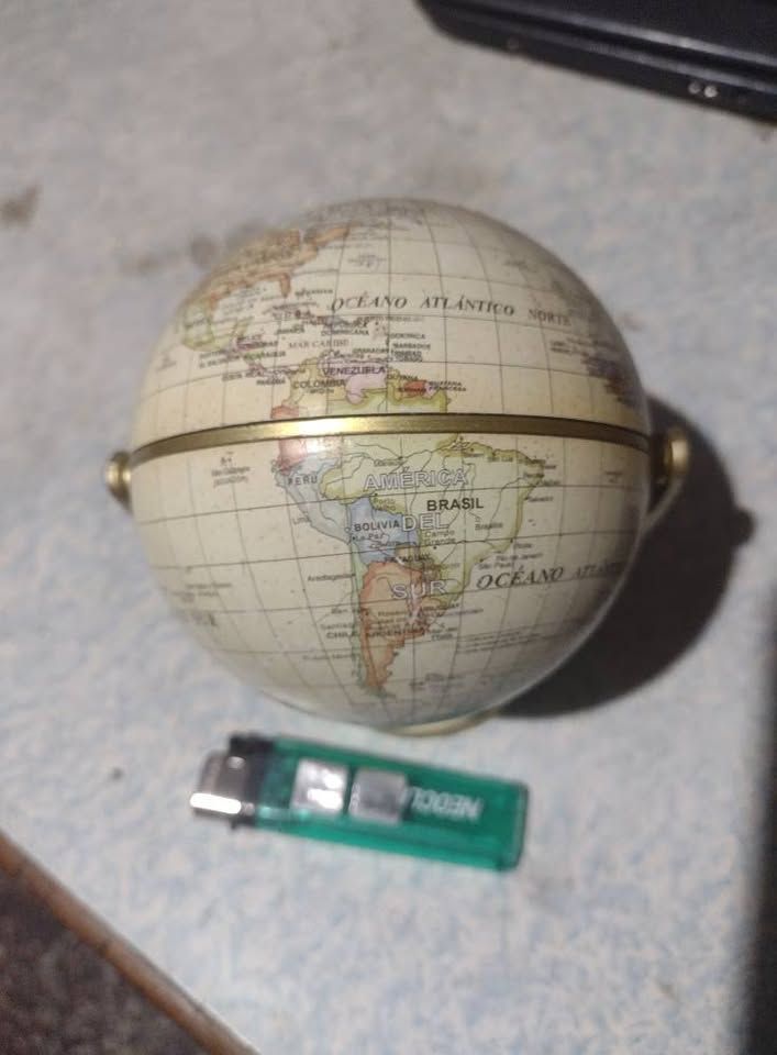Globo Terráqueo Miniatura - Estilo Retro de Escritorio
