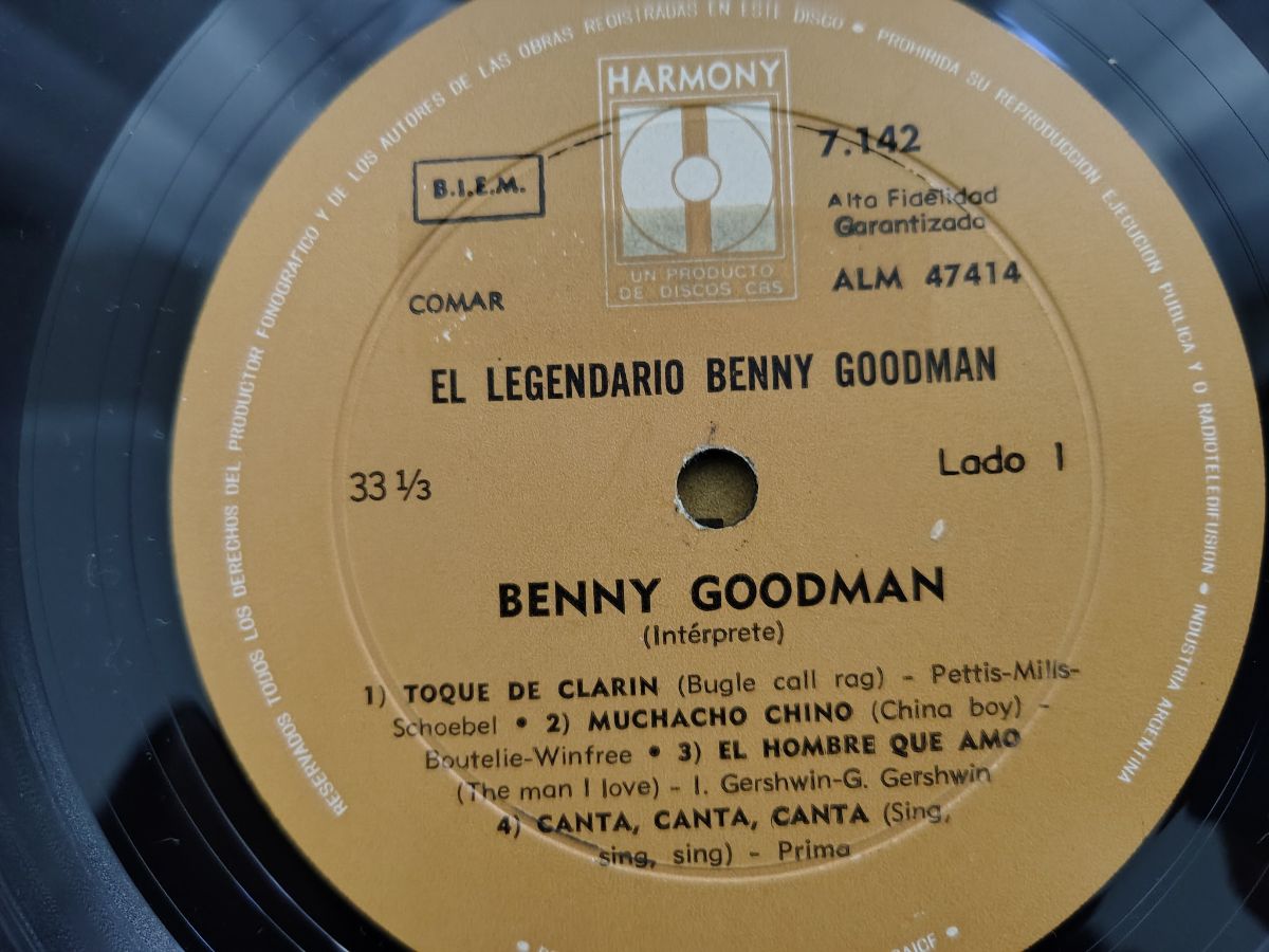 El Legendario Benny Goodman - Vinilo Lp