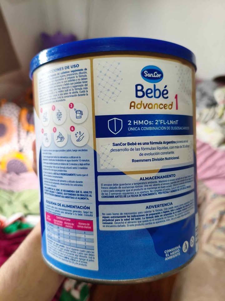 Leche en polvo bebé advanced 1 de 0 a 6 meses 800 gr