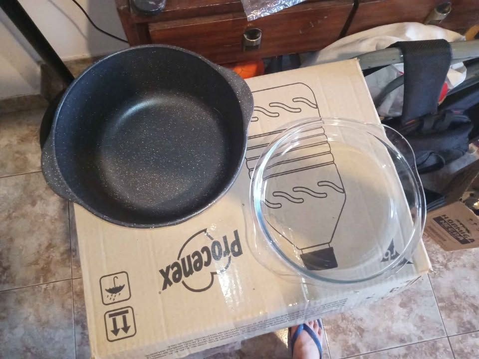 Olla de vidrio.