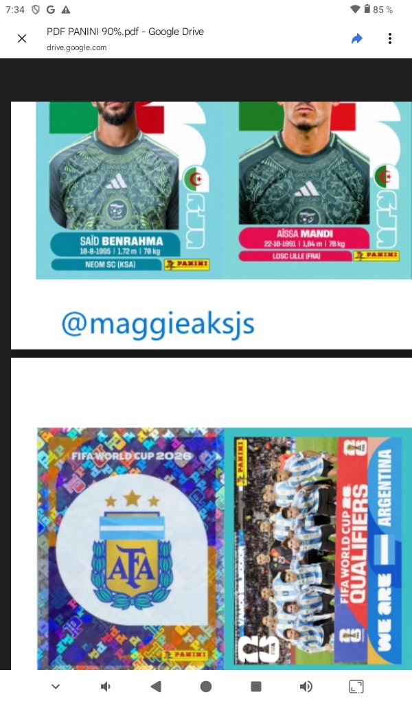 Album del mundial 2026 con figuritas actualizadas
