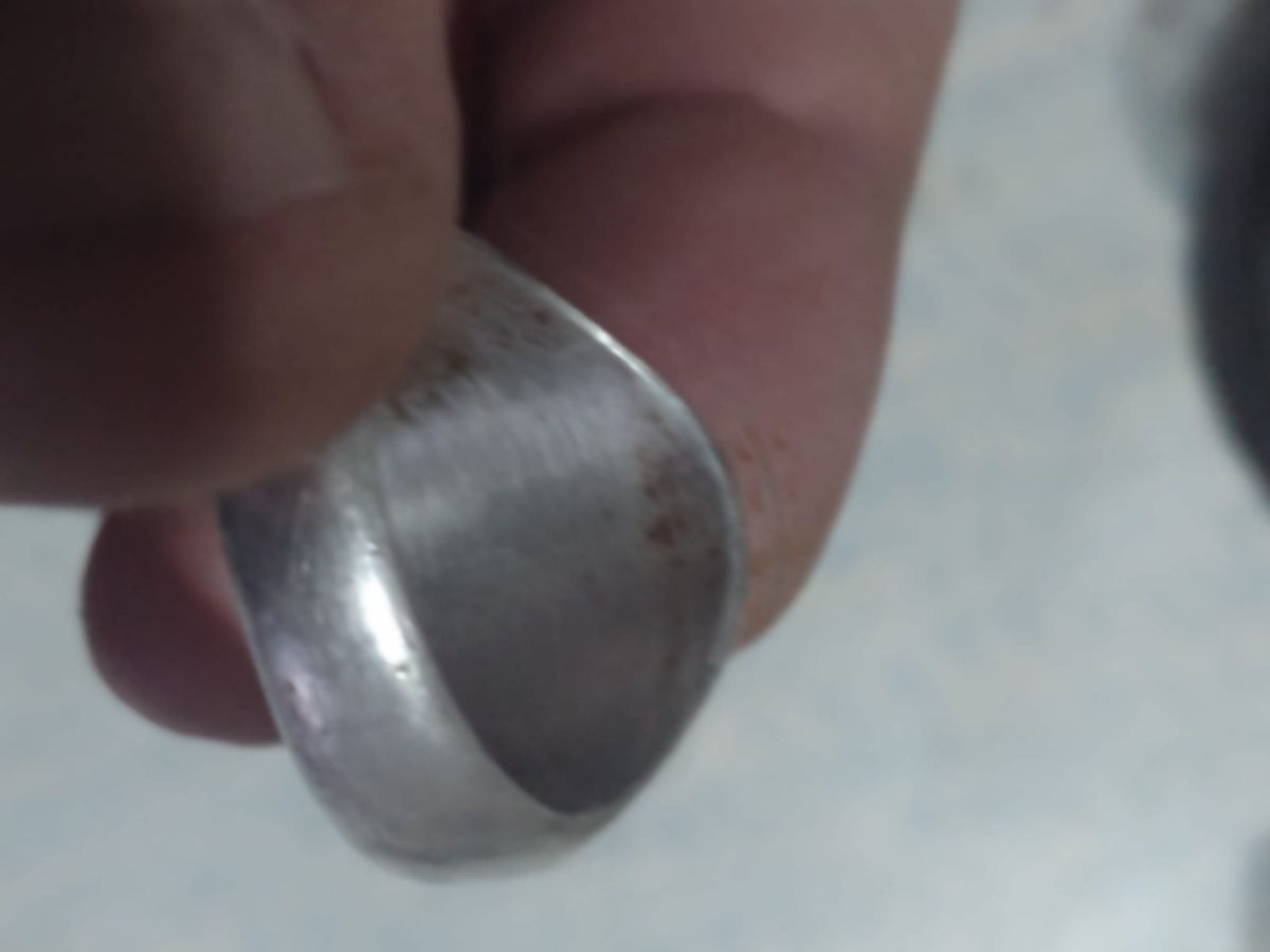 Anillo Sello Antiguo Plata Maciza - 15 Gramos - Talle 20mm