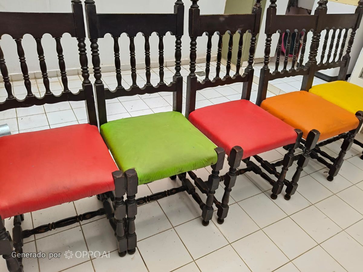 sillas y carrito antiguo oferta