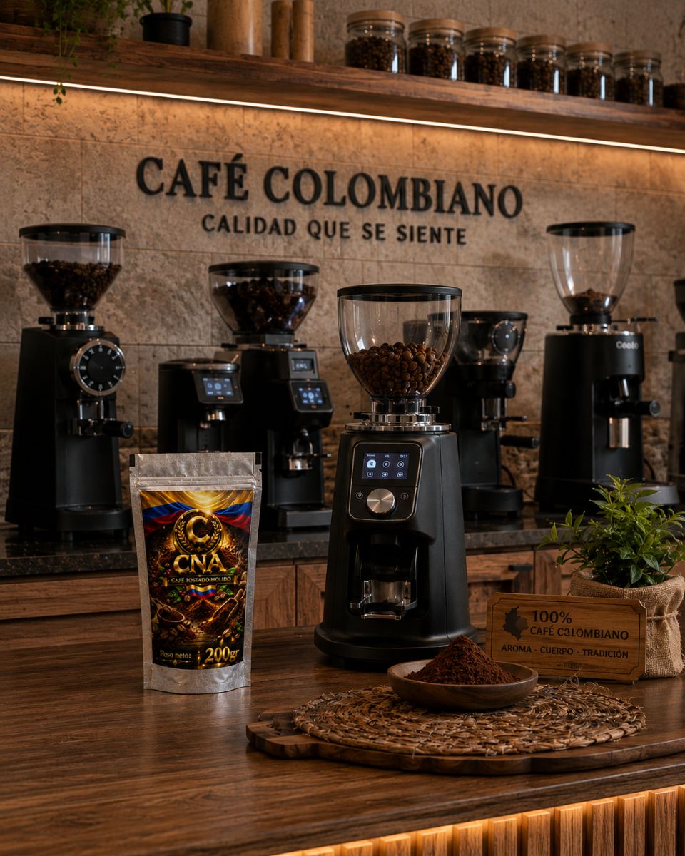 Café tostado colombiano molido