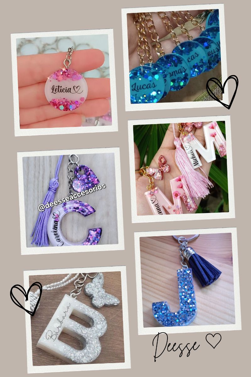 Llaveros de resina personalizados