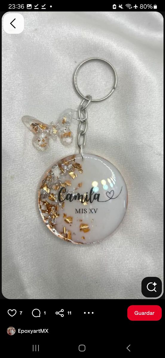 Llaveros de resina personalizados