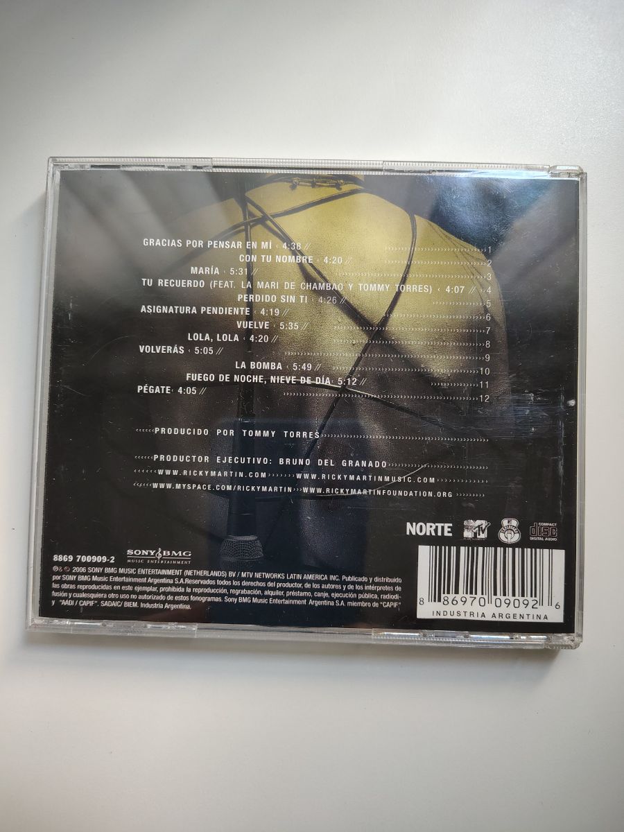 CD Ricky Martin - Unplugged