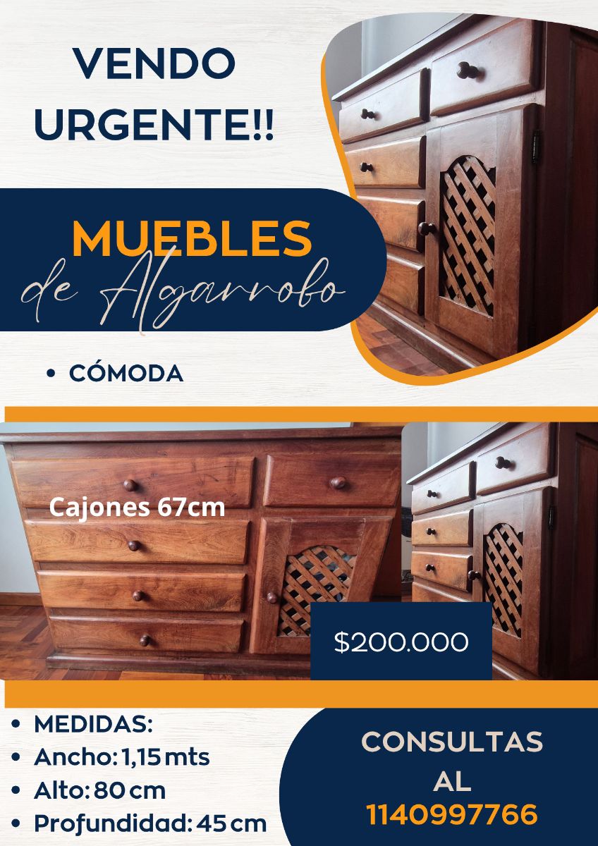 Cómoda de Algarrobo