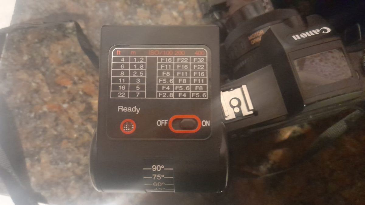 CAMARA CANON CON FLASH VINTAGE