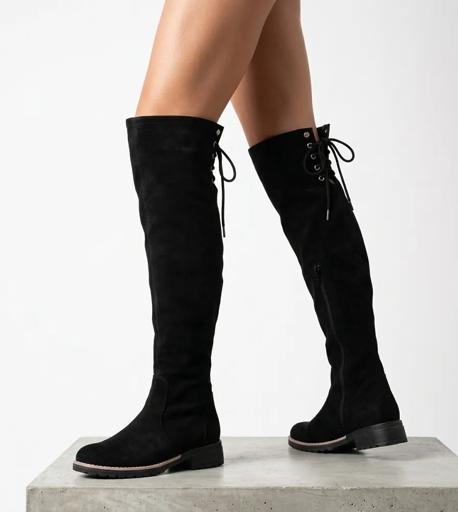 Botas Bucaneras Caña Alta - Cuero Vacuno Legítimo (t38)