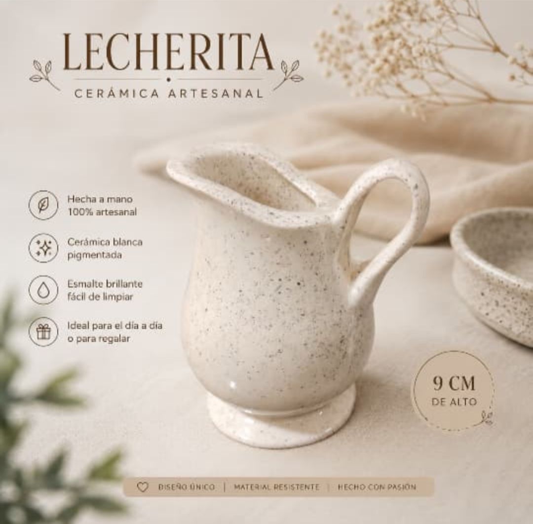 Lecherita de Cerámica Artesanal