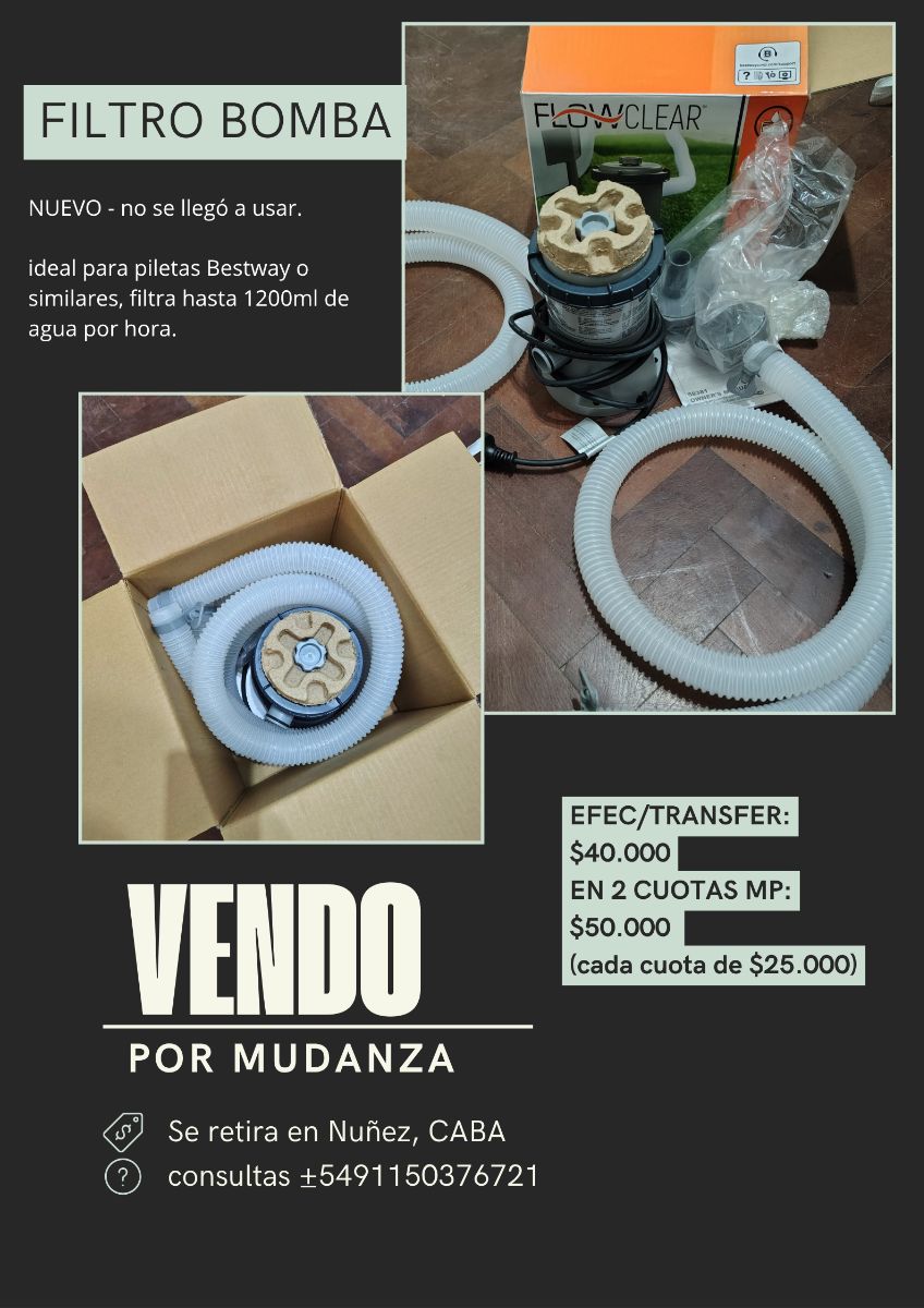 Filtro para pileta