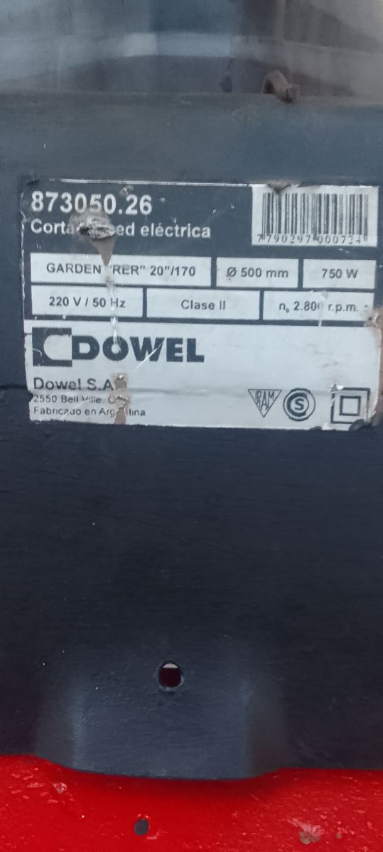 Cortadora de  cesped Dowel con regulador de altura