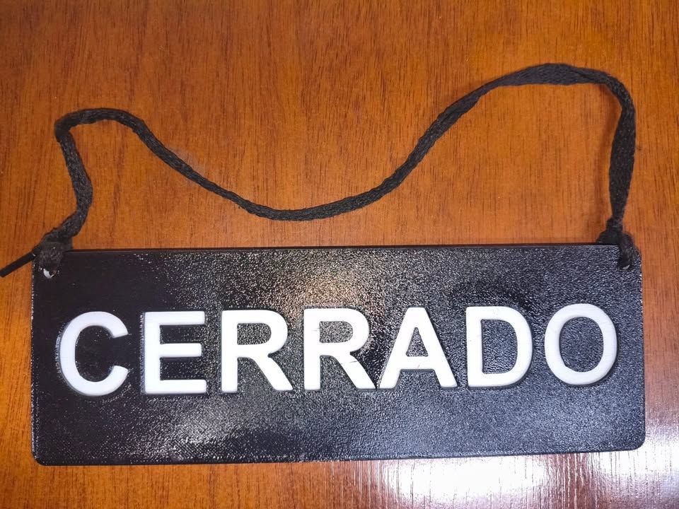 cartel abierto/cerrado