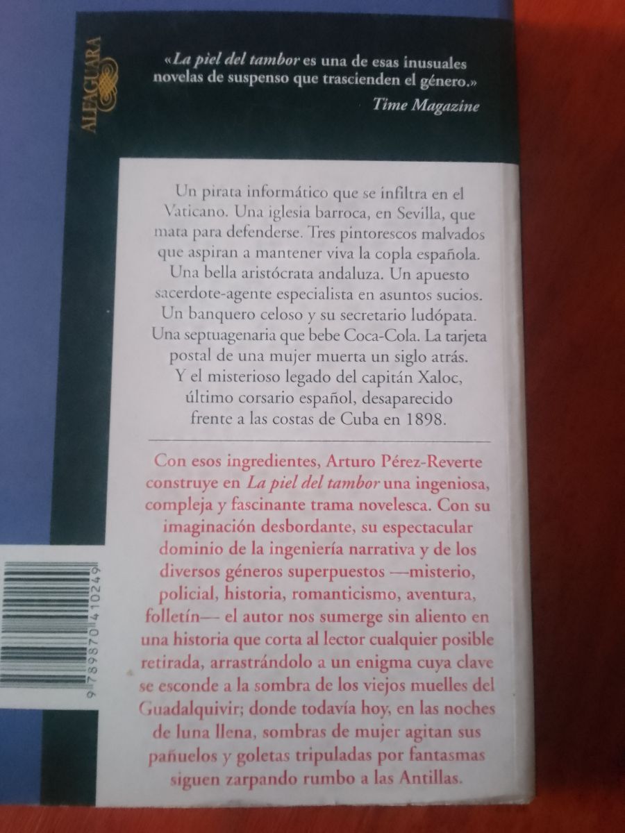 Venta libro LA PIEL DEL TAMBOR de Arturo Perez-Reverte