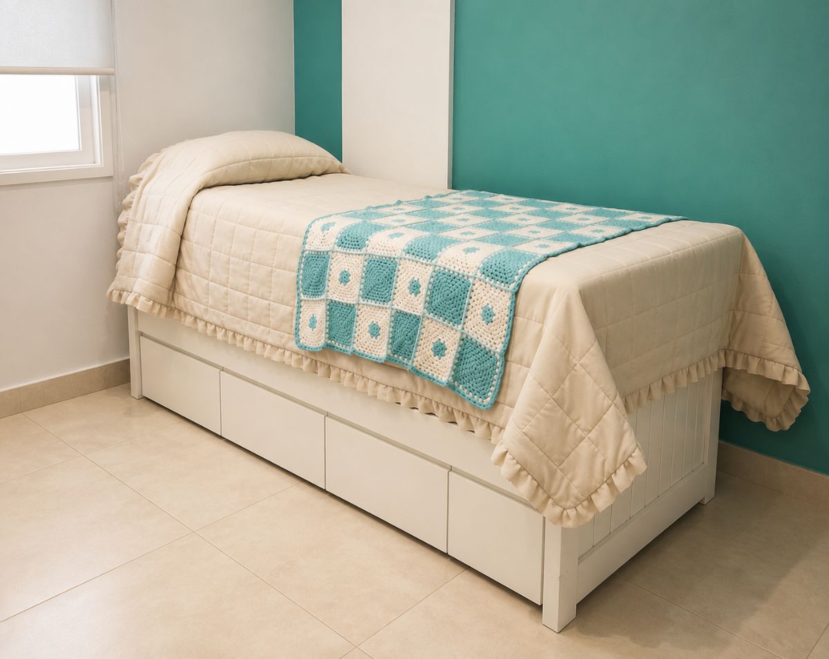 CAMA NIDO JUVENIL + CAMA AUXILIAR CON TRES CAJONES DE GUARDADO. INCLUYE COLCHONES