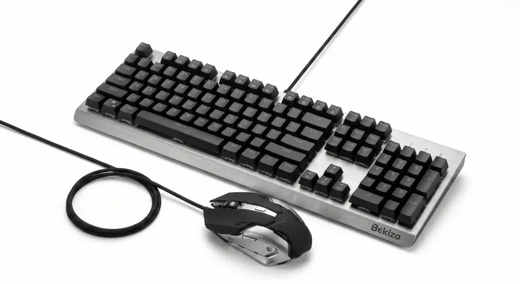 🔥 Combo Gamer Teclado Mecánico RGB + Mouse Gaming V1 USB Retroiluminado