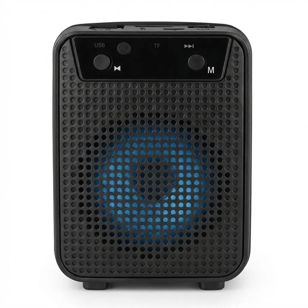 🔥 Parlante Bluetooth Portátil GTS-1345 3" Con Luces LED Radio FM