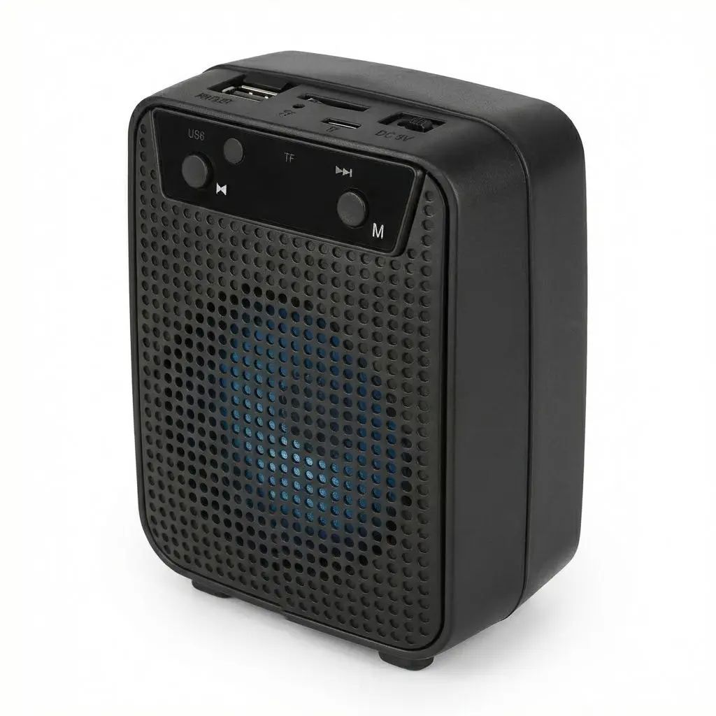 🔥 Parlante Bluetooth Portátil GTS-1345 3" Con Luces LED Radio FM