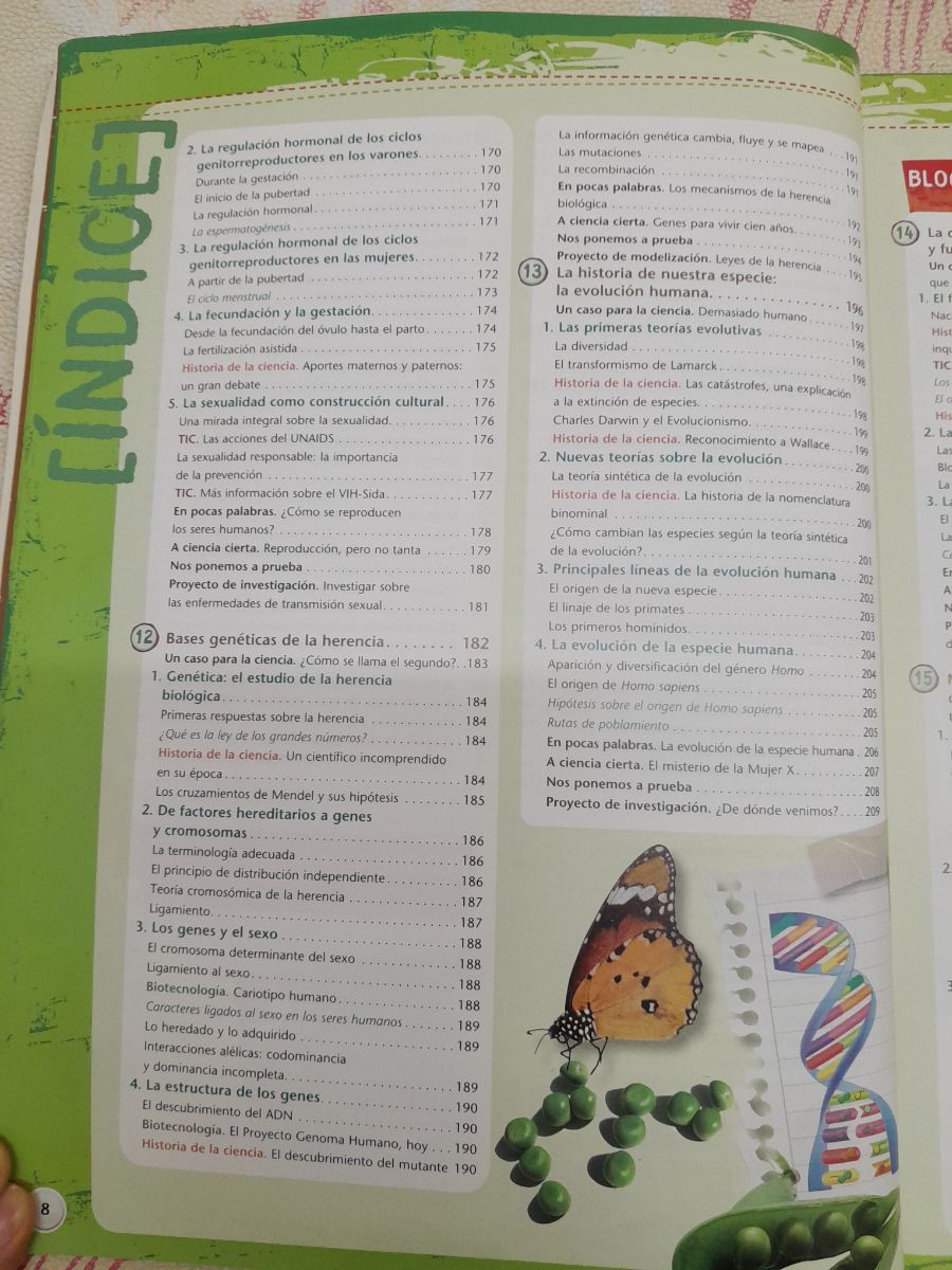 Libro educativo "Biología para pensar"