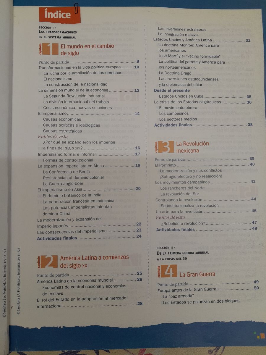 Libro educativo "Historia. El mundo en guerra y la Argentina. Primera mitad del siglo XX"